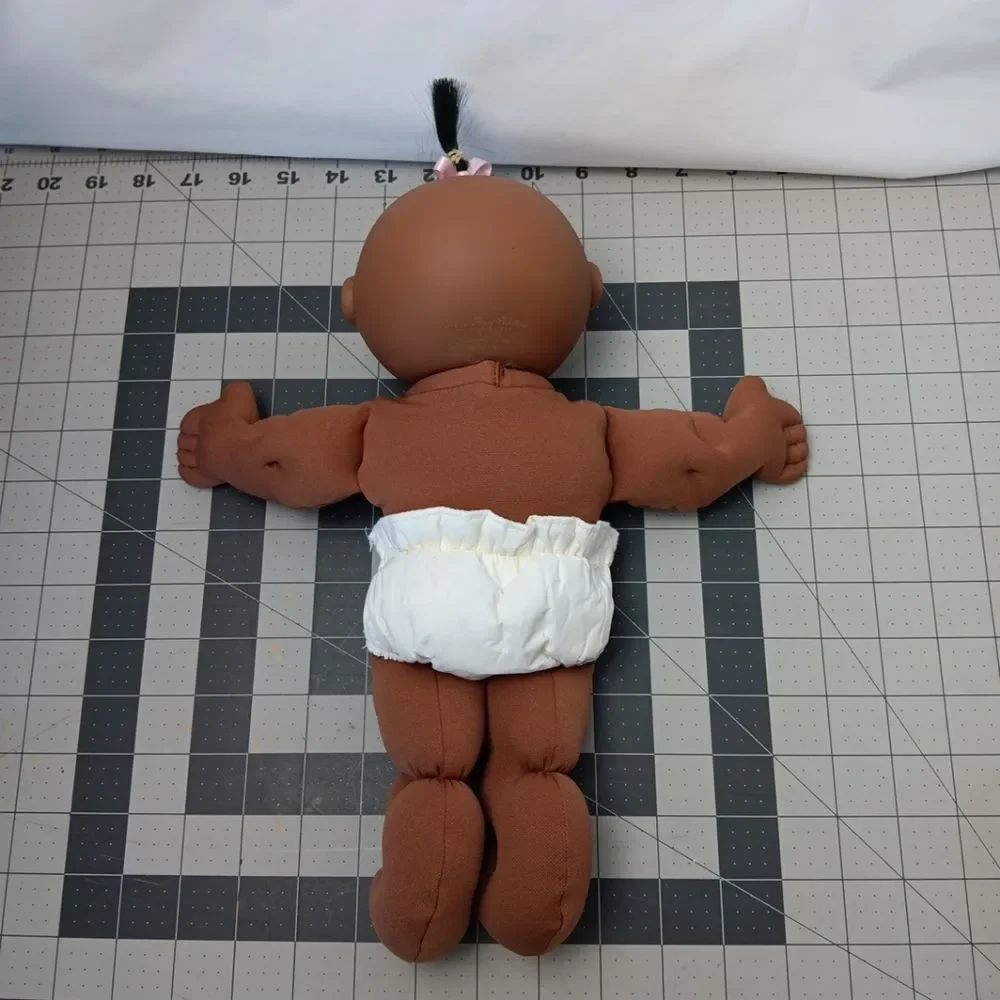 Mattel First Edition Brown Skin Baby Doll Soft Body Straight Hair Vintage